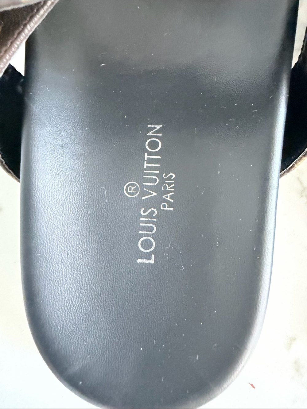 Louis Vuitton Brown Monogram Double-Strap Slide Sandals size 7 - Picture 3 of 7